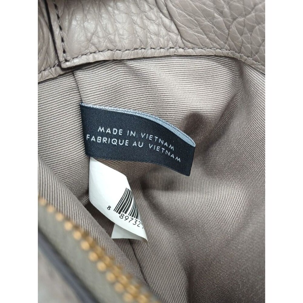 Marc Jacobs Recruit Nomad  Gray-Taupe Pebbled Leather Crossbody Bag-EUC - Picture 6 of 11